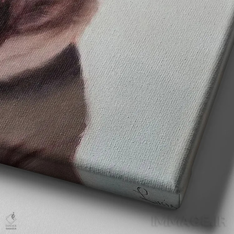 تابلو چای ارل گری اثر لوسیا هفرنان - نمای نزدیک بافت بوم