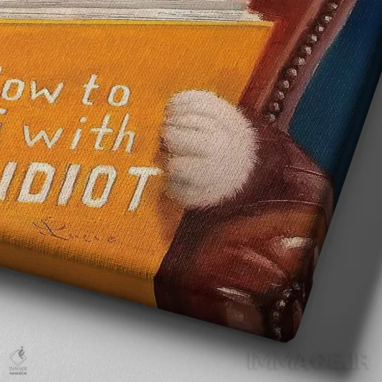 تابلو بهبود خانه اثر لوسیا هفرنان - نمای نزدیک بافت بوم