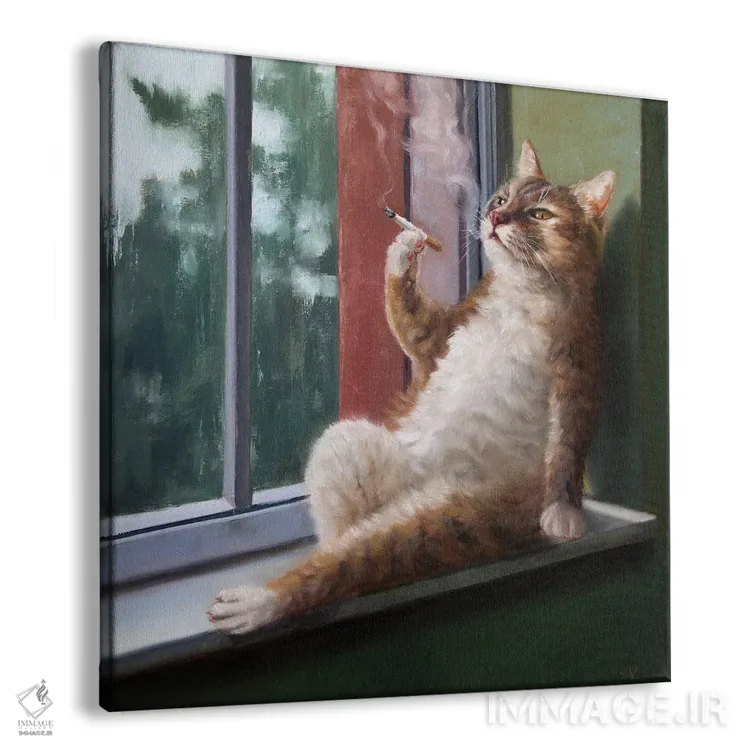 تابلو غمهای روز بارانی اثر لوسیا هفرنان - نمای پرسپکتیو محصول