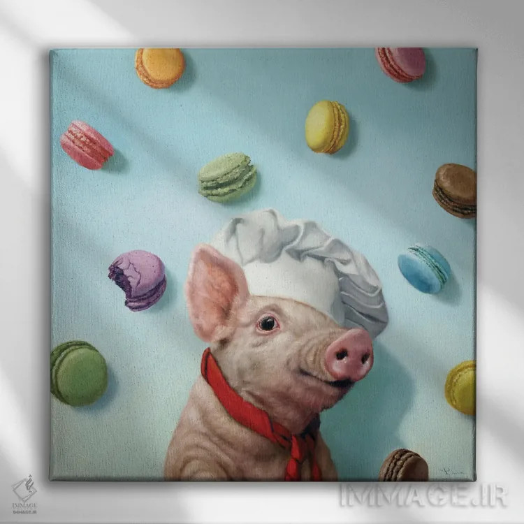 تابلو رویای نانوا اثر لوسیا هفرنان - نمای روبهرو روی دیوار