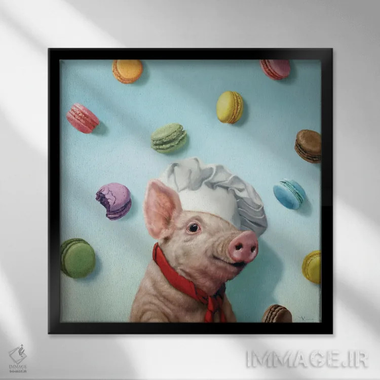 تابلو رویای نانوا اثر لوسیا هفرنان - نمای قابدار مشکی