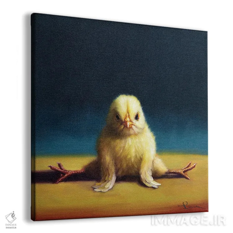 تابلو شکاف رو به جلو (جوجه یوگاکار) اثر لوسیا هفرنان - نمای پرسپکتیو محصول