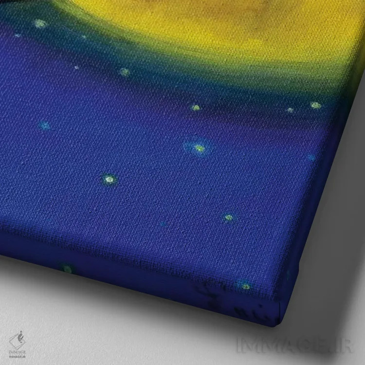 تابلو گیرنده رویا اثر لوسیا هفرنان - نمای نزدیک بافت بوم