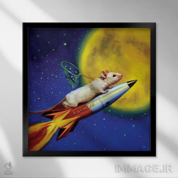 تابلو گیرنده رویا اثر لوسیا هفرنان - نمای قابدار مشکی