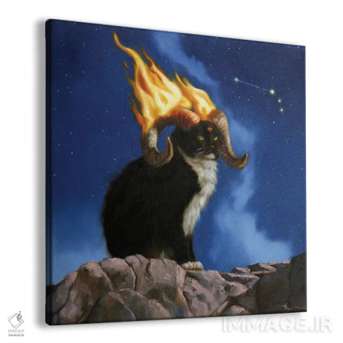 تابلو برج حمل (برج بره) اثر لوسیا هفرنان - نمای پرسپکتیو محصول