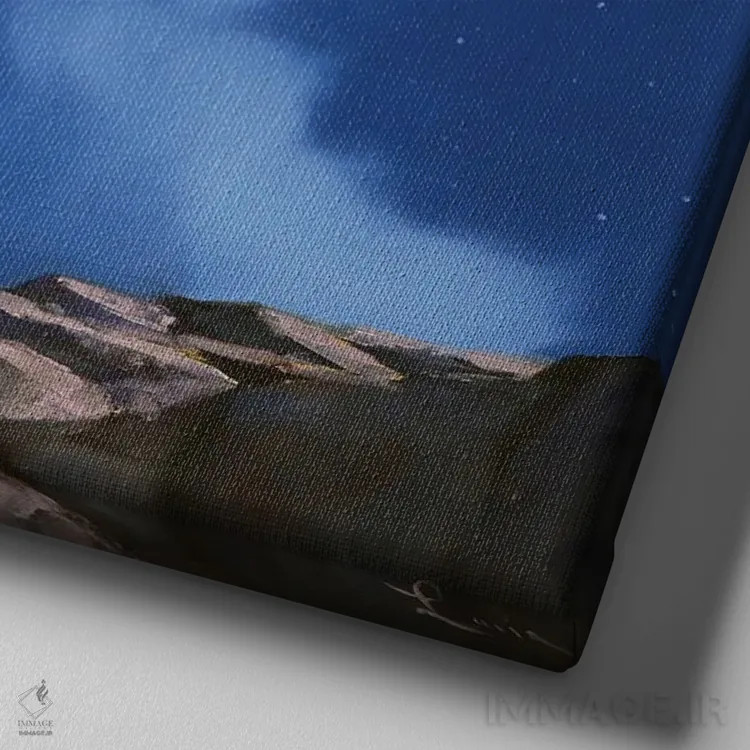 تابلو برج حمل (برج بره) اثر لوسیا هفرنان - نمای نزدیک بافت بوم