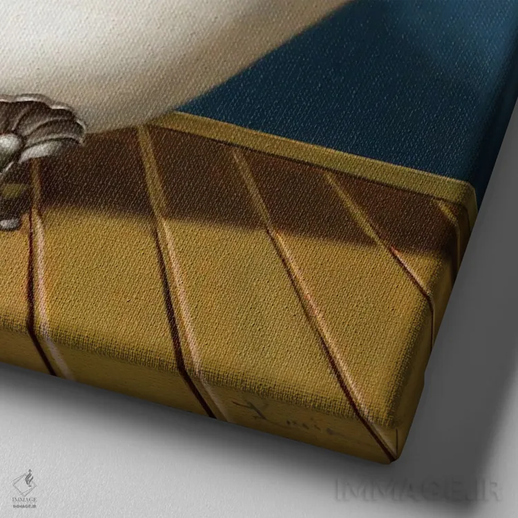 تابلو برج جدی (کاپریکورن) اثر لوسیا هفرنان - نمای نزدیک بافت بوم