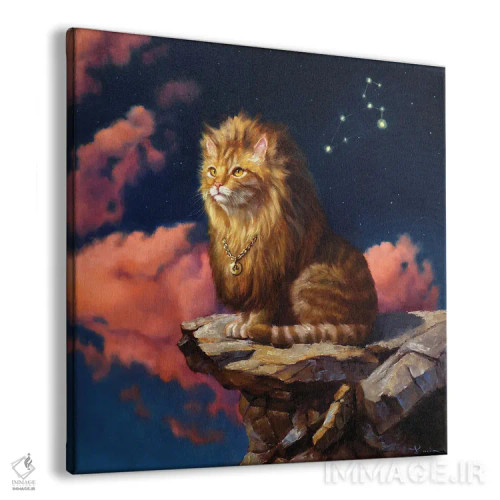 تابلو برج اسد (شیر) اثر لوسیا هفرنان - نمای پرسپکتیو محصول