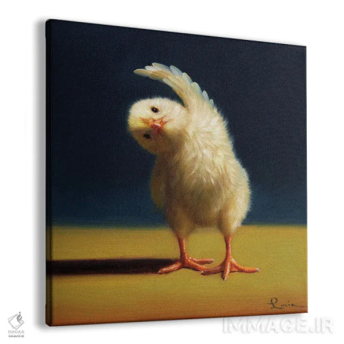 تابلو خم شدن ایستاده به پهلو (جوجه یوگاکار) اثر لوسیا هفرنان - نمای پرسپکتیو محصول