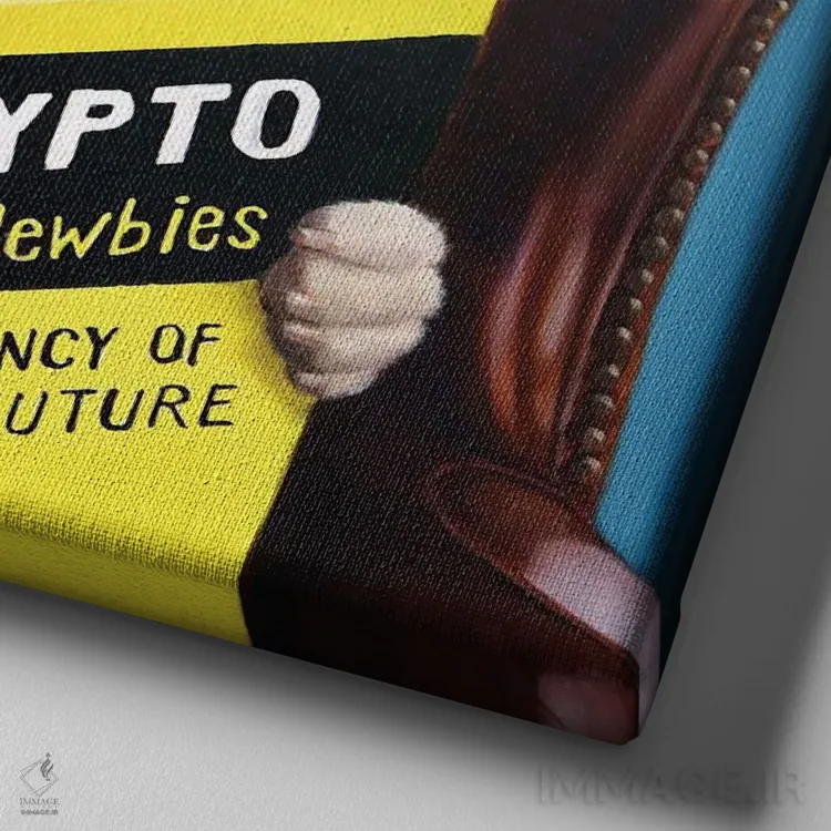 تابلو تب طلا اثر لوسیا هفرنان - نمای نزدیک بافت بوم