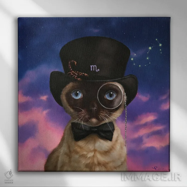 تابلو برج عقرب اثر لوسیا هفرنان - نمای روبهرو روی دیوار