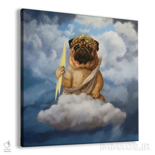 تابلو سگ زئوس اثر لوسیا هفرنان - نمای پرسپکتیو محصول