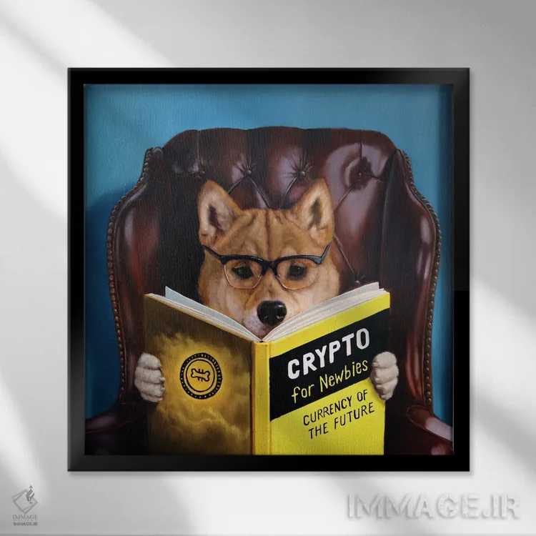 تابلو تب طلا اثر لوسیا هفرنان - نمای قابدار مشکی