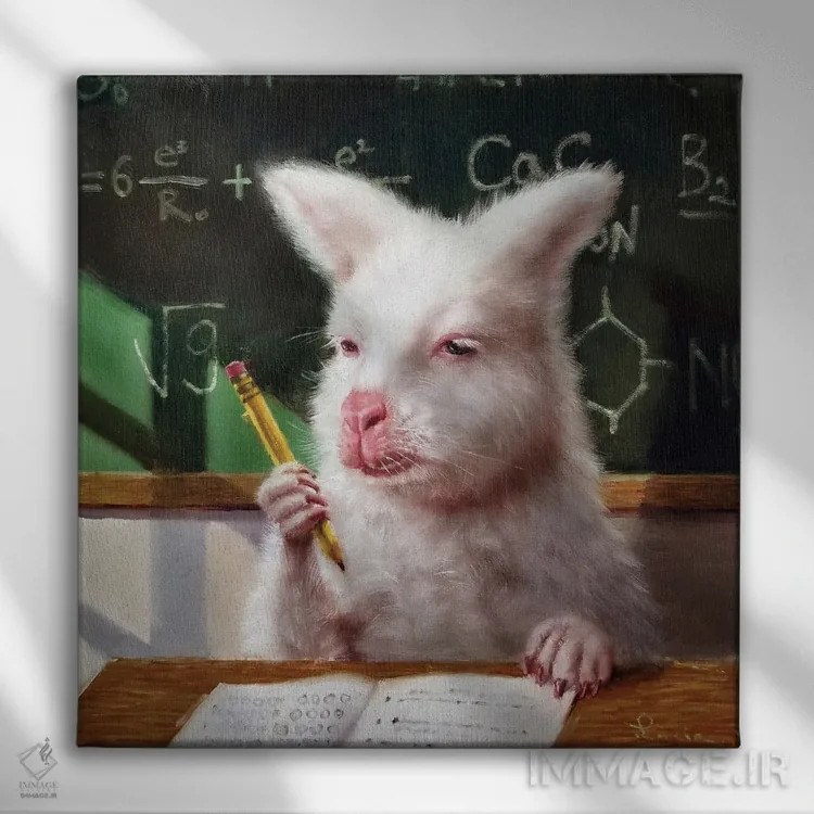 تابلو حواسپرت اثر لوسیا هفرنان - نمای روبهرو روی دیوار