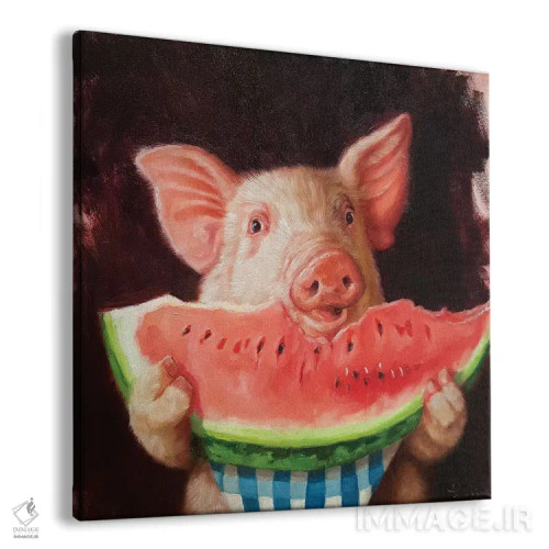 تابلو خانهخواری (زیاد خوردن) اثر لوسیا هفرنان - نمای پرسپکتیو محصول