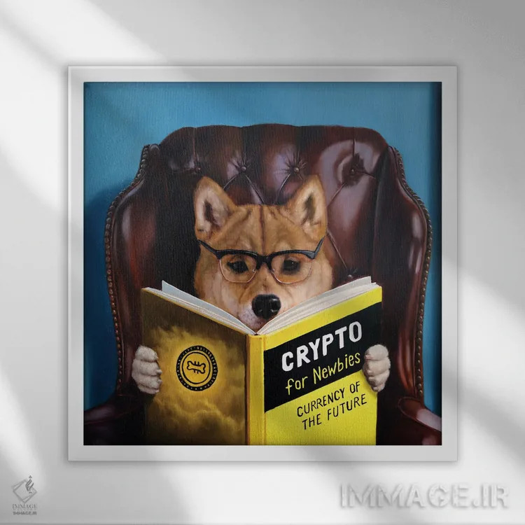 تابلو تب طلا اثر لوسیا هفرنان - نمای قابدار سفید