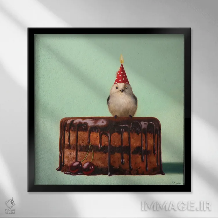 تابلو آرزو کن اثر لوسیا هفرنان - نمای قابدار مشکی