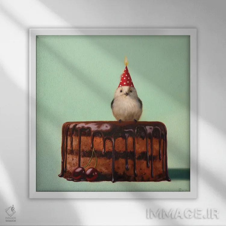 تابلو آرزو کن اثر لوسیا هفرنان - نمای قابدار سفید