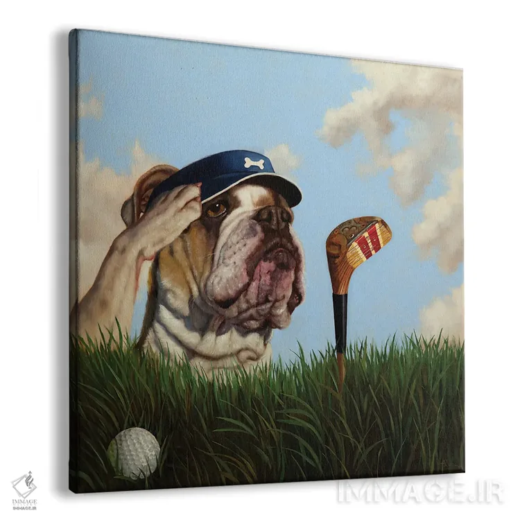 تابلو فرصت دوباره (در بازی گلف) اثر لوسیا هفرنان - نمای پرسپکتیو محصول