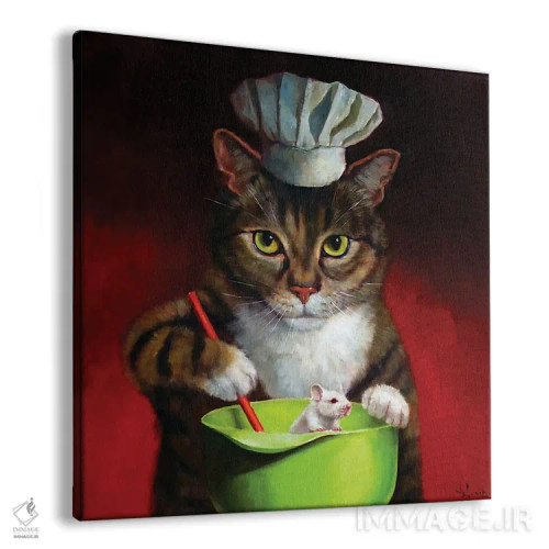 تابلو مهمان شام اثر لوسیا هفرنان - نمای پرسپکتیو محصول