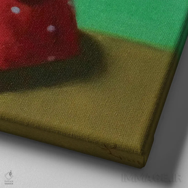 تابلو چسبناک اثر لوسیا هفرنان - نمای نزدیک بافت بوم