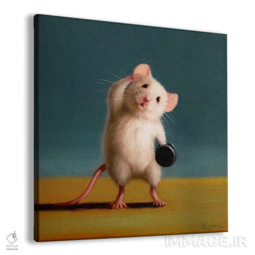 تابلو کرانچ ایستاده مورب (موش باشگاه) اثر لوسیا هفرنان - نمای پرسپکتیو محصول