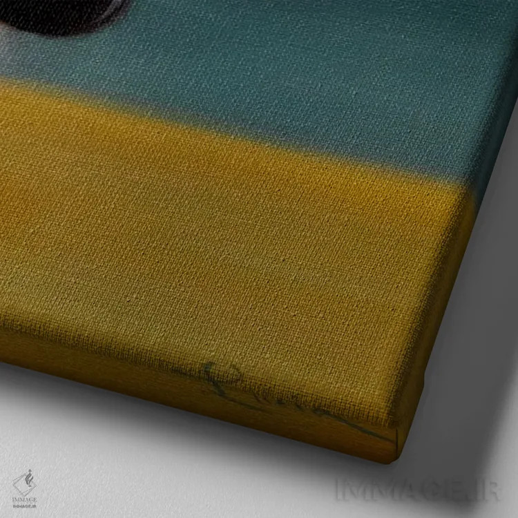 تابلو کرانچ ایستاده مورب (موش باشگاه) اثر لوسیا هفرنان - نمای نزدیک بافت بوم