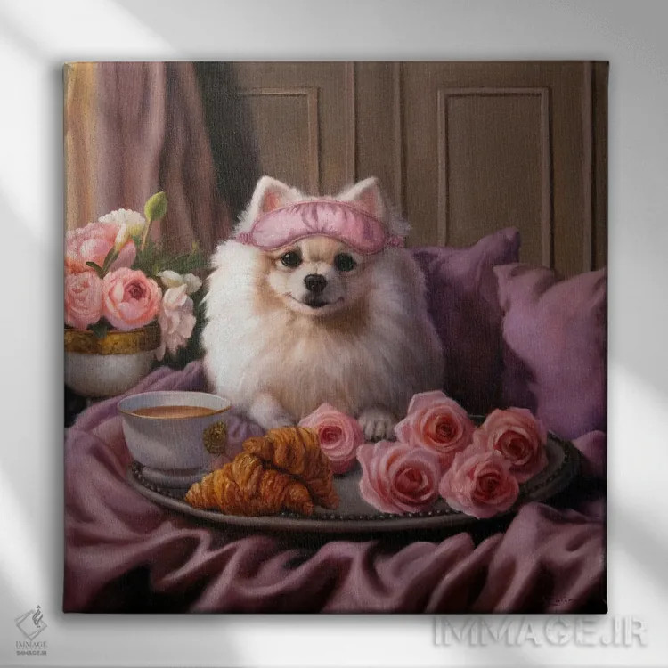 تابلو پرنسس جیجی اثر لوسیا هفرنان - نمای روبهرو روی دیوار