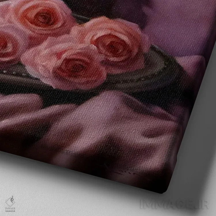 تابلو پرنسس جیجی اثر لوسیا هفرنان - نمای نزدیک بافت بوم