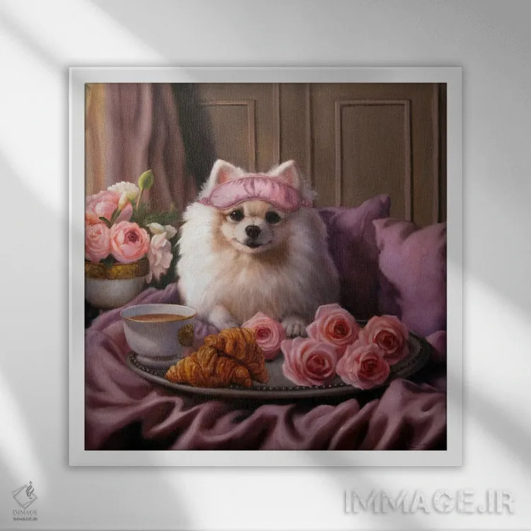 تابلو پرنسس جیجی اثر لوسیا هفرنان - نمای قابدار سفید