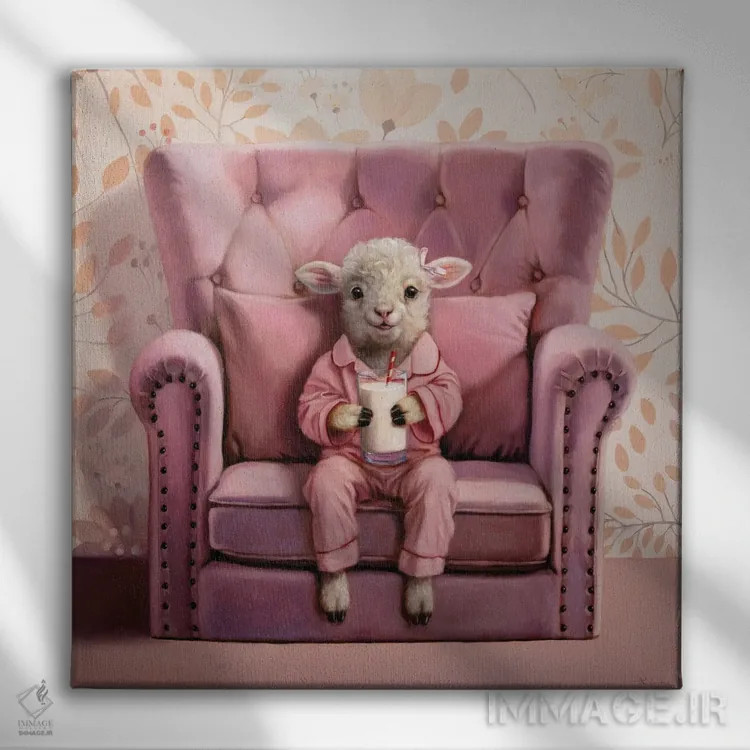 تابلو شب بهخیر اثر لوسیا هفرنان - نمای روبهرو روی دیوار