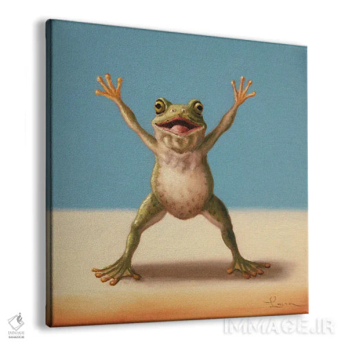 تابلو پرش پروانه (قورباغه باشگاه) اثر لوسیا هفرنان - نمای پرسپکتیو محصول