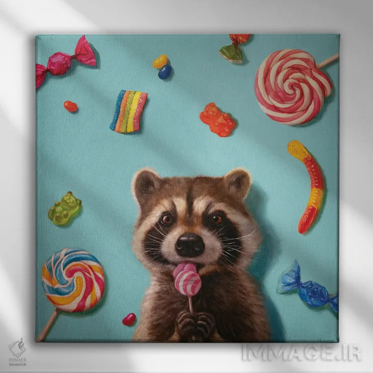 تابلو شیرینیدوست اثر لوسیا هفرنان - نمای روبهرو روی دیوار