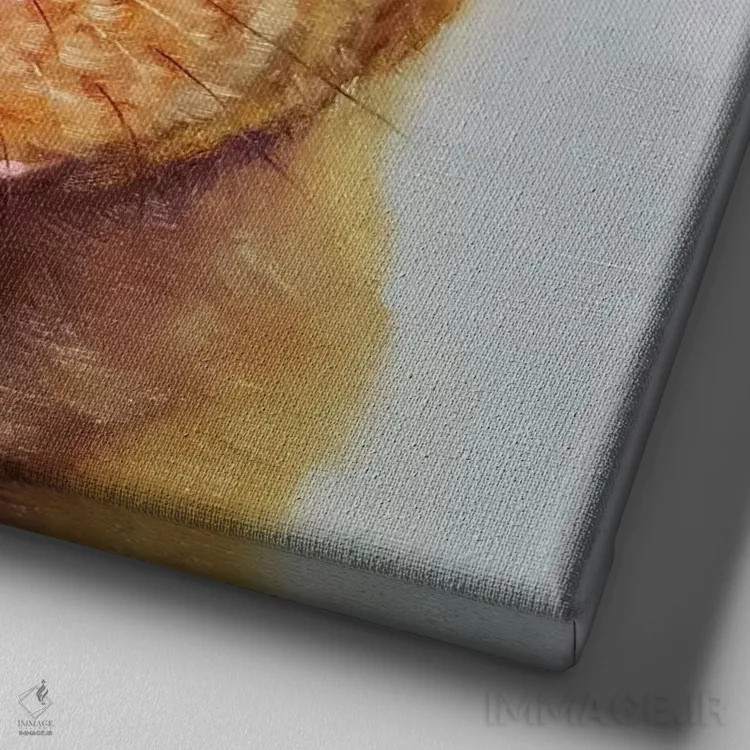 تابلو دماغت را دنبال کن شش اثر لوسیا هفرنان - نمای نزدیک بافت بوم