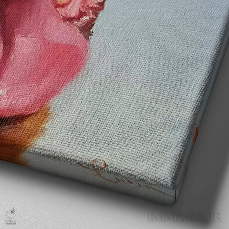 تابلو دماغت را دنبال کن پنج اثر لوسیا هفرنان - نمای نزدیک بافت بوم