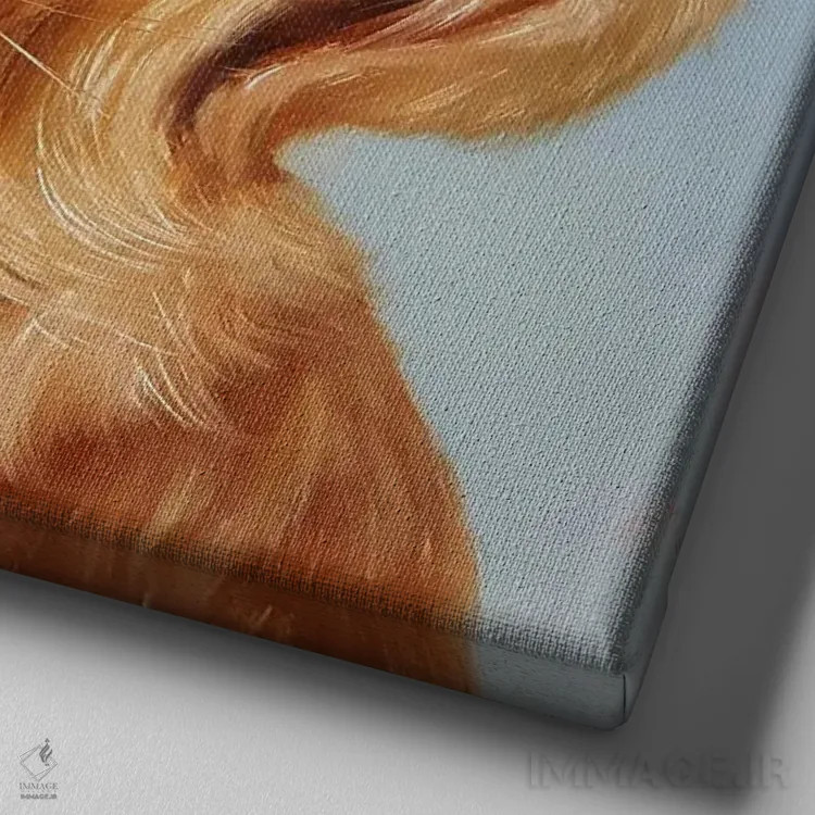 تابلو دماغت را دنبال کن چهار اثر لوسیا هفرنان - نمای نزدیک بافت بوم