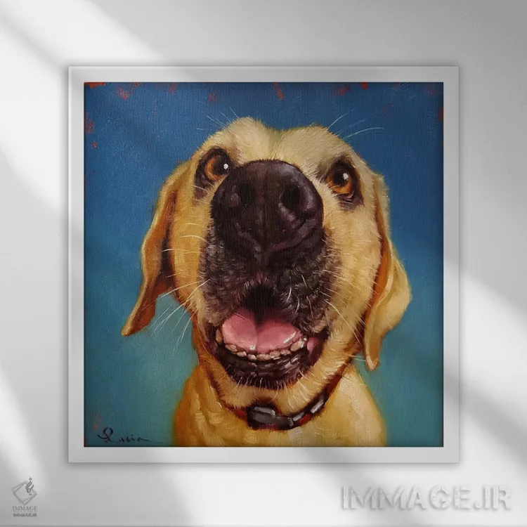 تابلو دماغت را دنبال کن دو اثر لوسیا هفرنان - نمای قابدار سفید