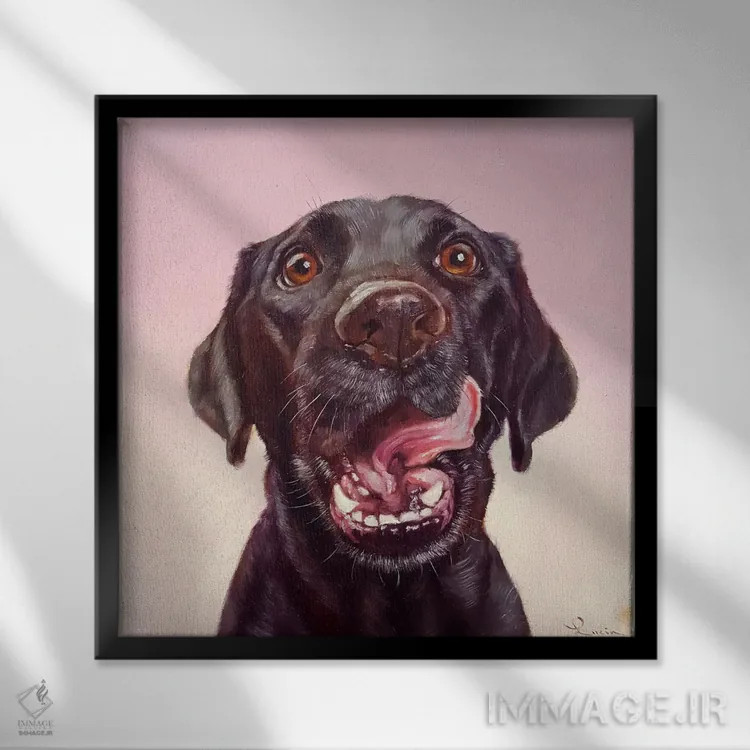 تابلو دماغت را دنبال کن هفت اثر لوسیا هفرنان - نمای قابدار مشکی