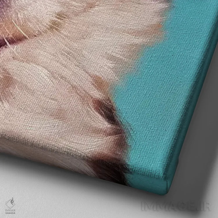 تابلو دماغت را دنبال کن ده اثر لوسیا هفرنان - نمای نزدیک بافت بوم