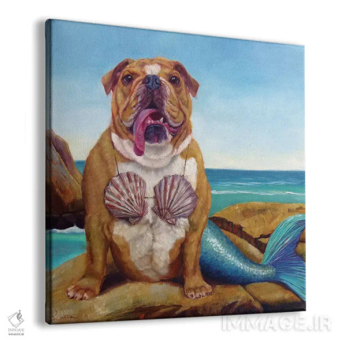 تابلو سگ پری دریایی اثر لوسیا هفرنان - نمای پرسپکتیو محصول