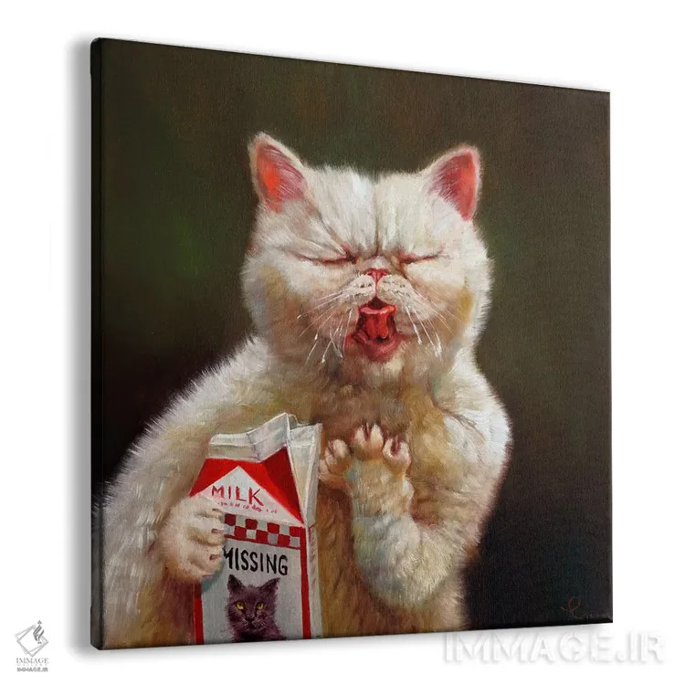 تابلو شیر ترش اثر لوسیا هفرنان - نمای پرسپکتیو محصول