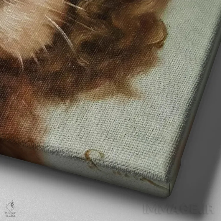 تابلو دماغت را دنبال کن چهارده اثر لوسیا هفرنان - نمای نزدیک بافت بوم