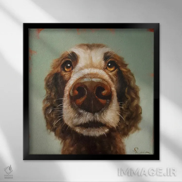 تابلو دماغت را دنبال کن چهارده اثر لوسیا هفرنان - نمای قابدار مشکی