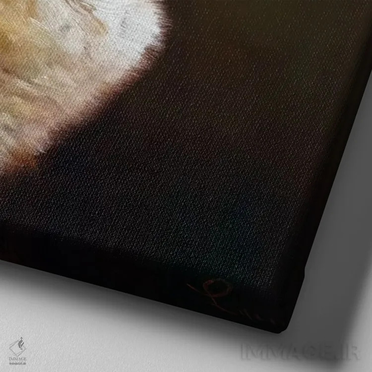 تابلو شیر ترش اثر لوسیا هفرنان - نمای نزدیک بافت بوم