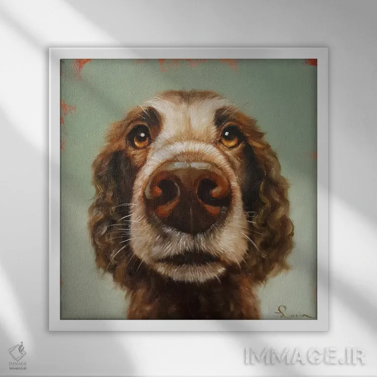 تابلو دماغت را دنبال کن چهارده اثر لوسیا هفرنان - نمای قابدار سفید