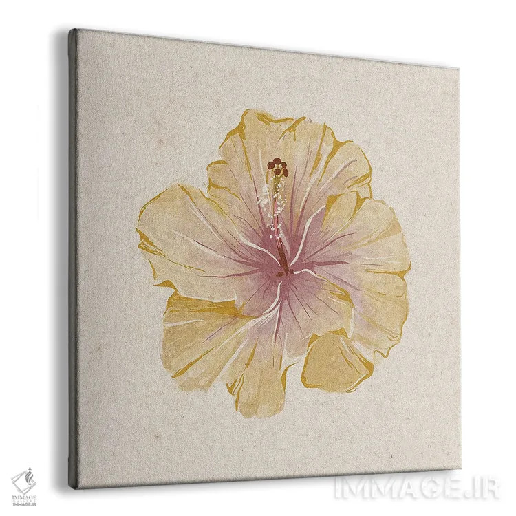 تابلو گل بامیه اثر هلینا اکنم - نمای پرسپکتیو محصول