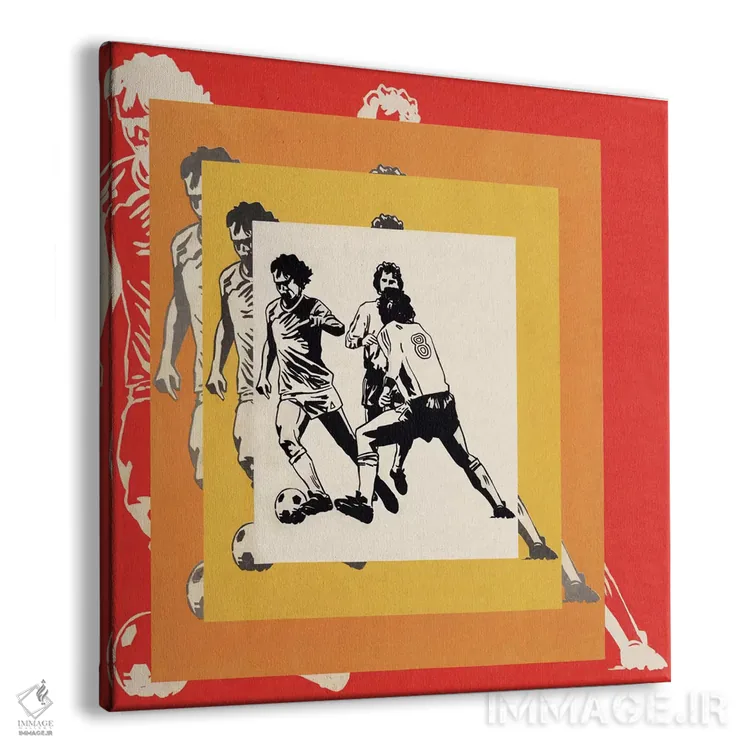 تابلو طرحهای فوتبالی اثر همینگوی دیزاین (استودیو طراحی) - نمای پرسپکتیو محصول