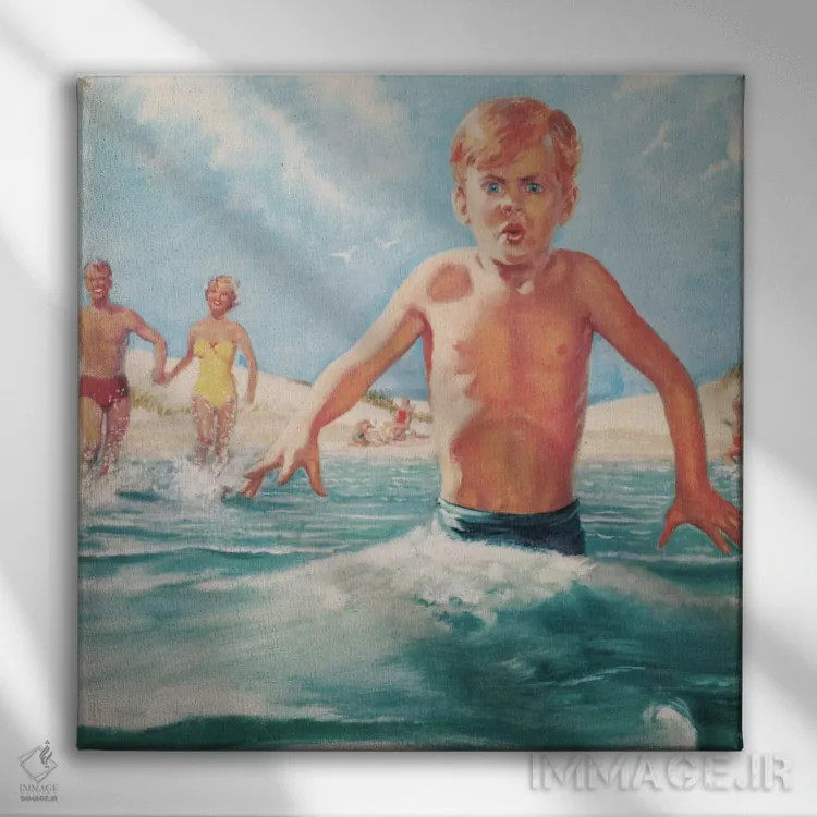 تابلو پسرِ سرد اثر همینگوی دیزاین (استودیو طراحی) - نمای روبهرو روی دیوار