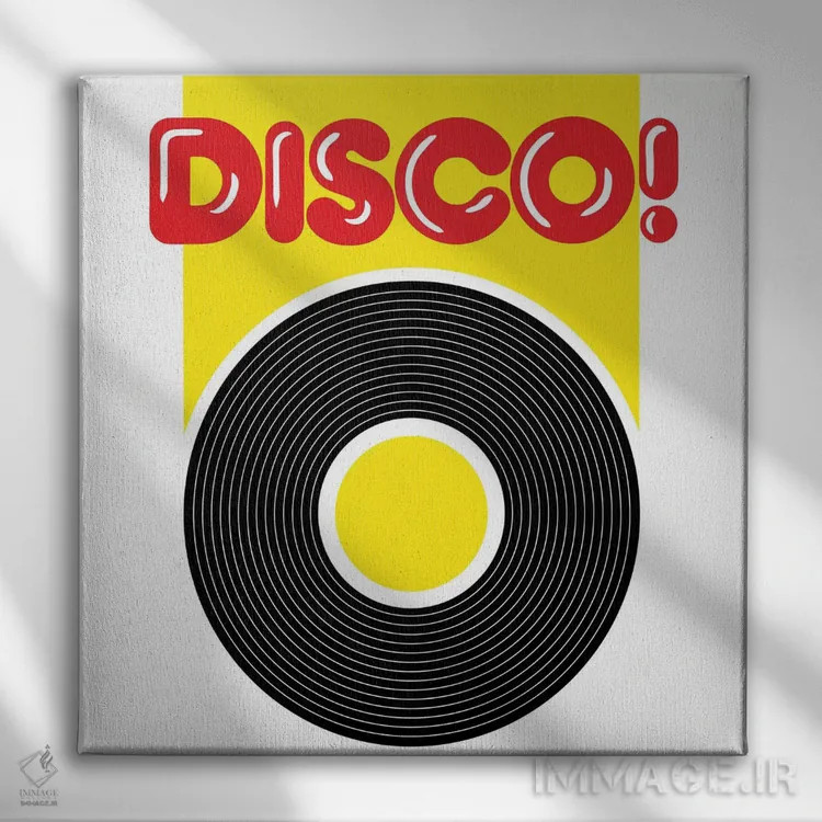 تابلو دیسکو! اثر همینگوی دیزاین (استودیو طراحی) - نمای روبهرو روی دیوار