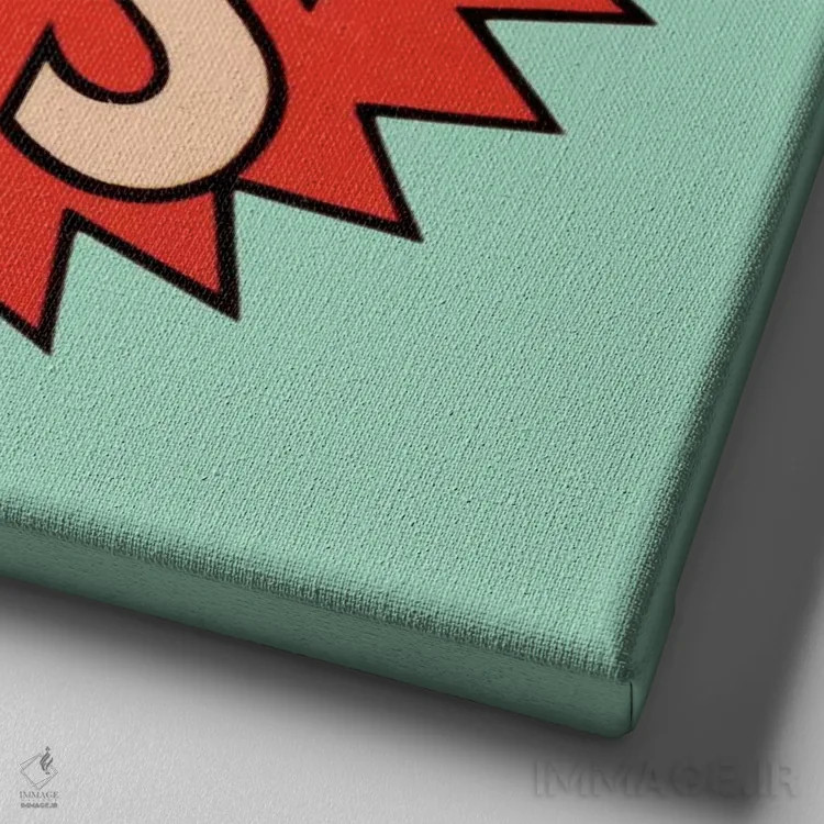 تابلو همهٔ ترانههای محبوب اثر همینگوی دیزاین (استودیو طراحی) - نمای نزدیک بافت بوم